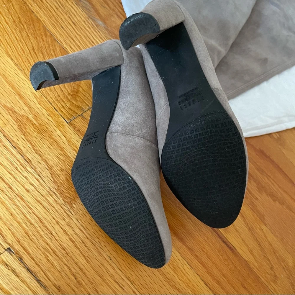 Stuart Weitzman Highland Over the Knee boots in Grey Seude Women’s Size 6 - Picture 13 of 15